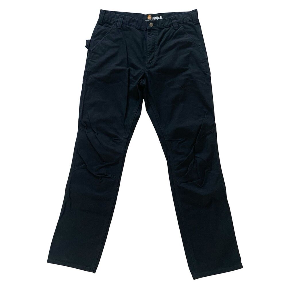 Carhartt Mens Rugged Flex Straight Fit Work Pants 36x34 Black Duck Dungaree